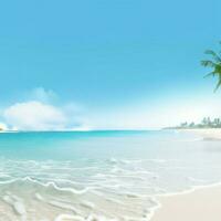 playa con transparente antecedentes alto calidad ultra hd foto