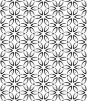 Black and white seamless abstract pattern. Background and backdrop. Grayscale ornamental design. vector