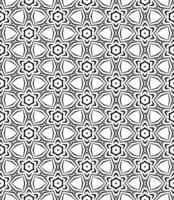 Black and white seamless abstract pattern. Background and backdrop. Grayscale ornamental design. vector