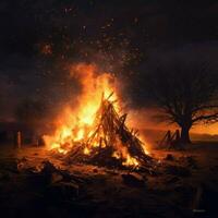 bonfire high quality 4k ultra hd hdr photo