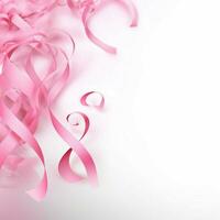 breast cancer background with transparent background high photo