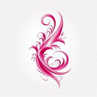 breast cancer logos with transparent background photo