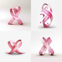 breast cancer posts with transparent background photo