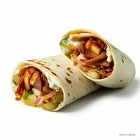 buritto with transparent background high quality ultra hd photo