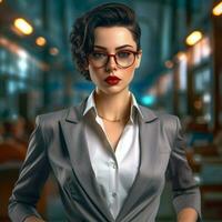 business woman high quality 4k ultra hd hdr photo