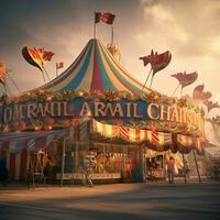 carnival banner high quality 4k ultra hd hdr photo