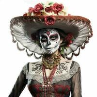 catrina with transparent background high quality ultra hd photo