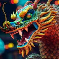 chinese new year dragon high quality 4k ultra hd photo