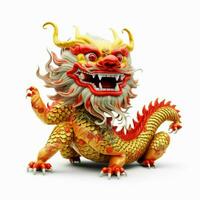 chinese new year dragon with transparent background high photo