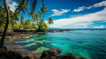 imagen azul Oceano Hawai foto