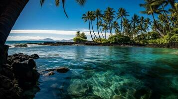 imagen azul Oceano Hawai foto