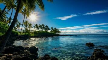 imagen azul Oceano Hawai foto