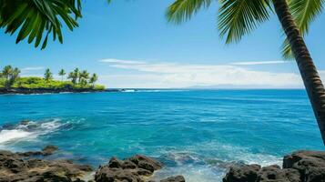 picture blue ocean Hawaii photo