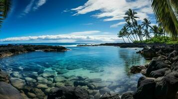 imagen azul Oceano Hawai foto