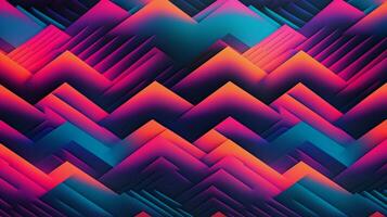 different shapes pattern in the style of vapor wave photo