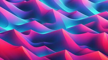 different shapes pattern in the style of vapor wave photo