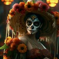day of dead high quality 4k ultra hd hdr photo