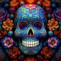 day of dead background high quality 4k ultra hd photo