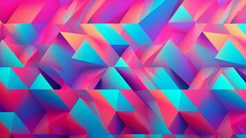 different shapes pattern in the style of vapor wave photo