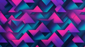 different shapes pattern in the style of vapor wave photo