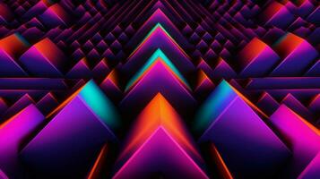 different shapes pattern in the style of vapor wave photo
