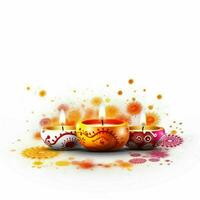 diwali background with white background high photo