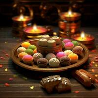 diwali sweets high quality 4k ultra hd hdr photo