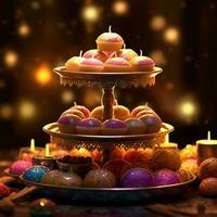 diwali sweets high quality 4k ultra hd hdr photo