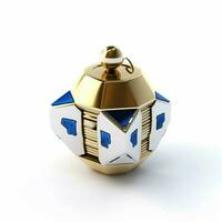 dreidel with white background high quality ultra hd photo