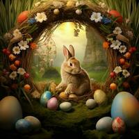 easter frame high quality 4k ultra hd hdr photo