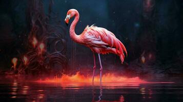 epic hyperrealistic photo of an flamingo hd wallpaper