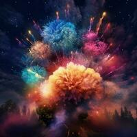 fireworks high quality 4k ultra hd hdr photo