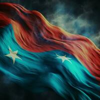 bandera de azerbaiyán alto calidad 4k definitiva foto