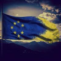 flag of Bosnia and Herzegovina high qu photo