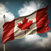 bandera de Canadá alto calidad 4k ultra h foto