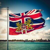 bandera de caimán islas el alto calidad foto