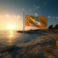 flag of Cyprus high quality 4k ultra h photo