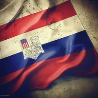 flag of Dominican Republic high qualit photo