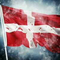 bandera de Dinamarca alto calidad 4k ultra foto