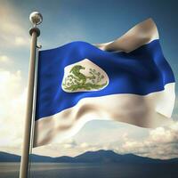 flag of El Salvador high quality 4k ul photo