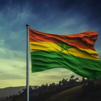 flag of Ethiopia high quality 4k ultra photo