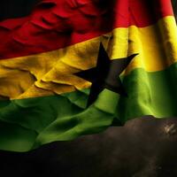 flag of Ghana high quality 4k ultra hd photo