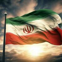flag of Iran high quality 4k ultra hd photo