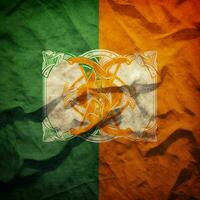 bandera de Irlanda alto calidad 4k ultra foto