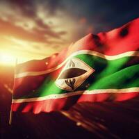 bandera de Kenia alto calidad 4k ultra hd foto