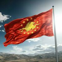 flag of Kyrgyzstan high quality 4k ult photo