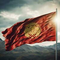 bandera de Kirguistán alto calidad 4k definitiva foto
