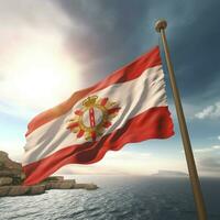 flag of Monaco high quality 4k ultra h photo