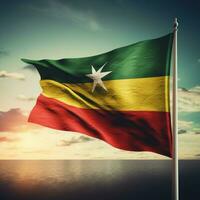 bandera de Mozambique alto calidad 4k definitiva foto