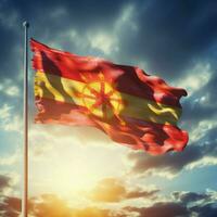 bandera de norte macedonia alto calidad 4 4 foto